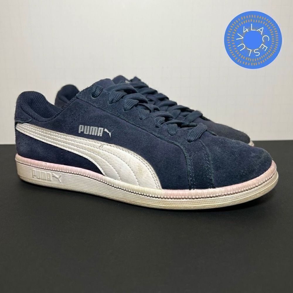 Kids PUMA Smash Fun SD Navy Blue Sneakers / Size 4C